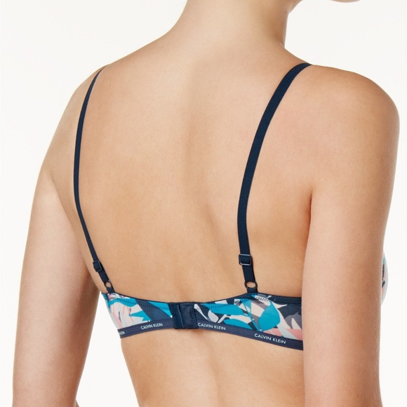 Sale 💋 Calvin Klein Sheer Lace Triangle Bralette - Picture 3 of 7